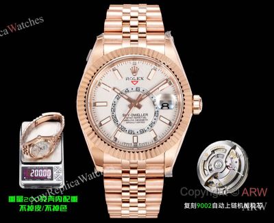 AR+ Factory Weighted Version Rolex SKY-DWELLER White Face 904L Watch 42mm